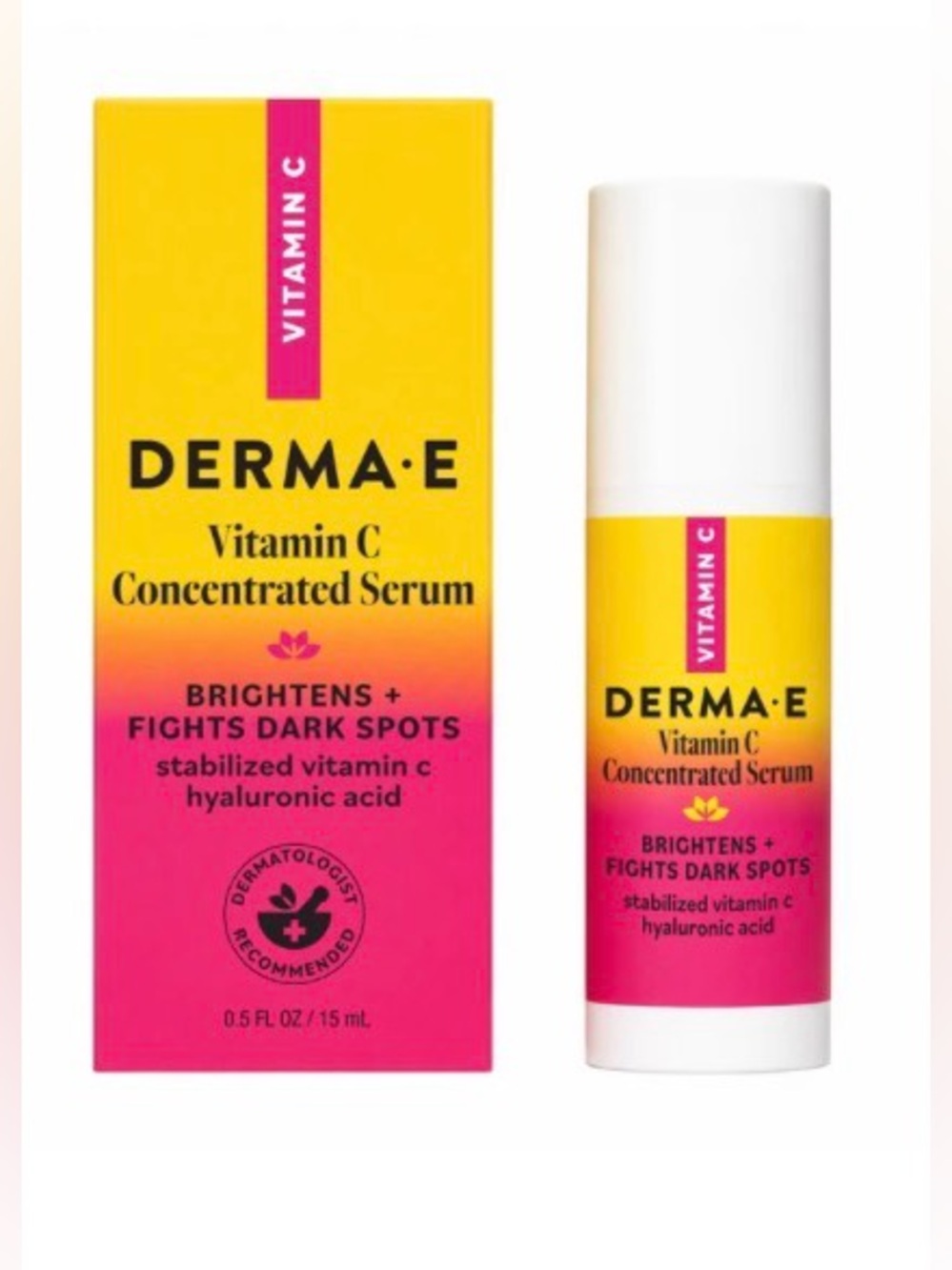 NWT- DERMA E Vitamin C Concentrated Serum 0.5 oz / 15 mL